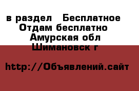  в раздел : Бесплатное » Отдам бесплатно . Амурская обл.,Шимановск г.